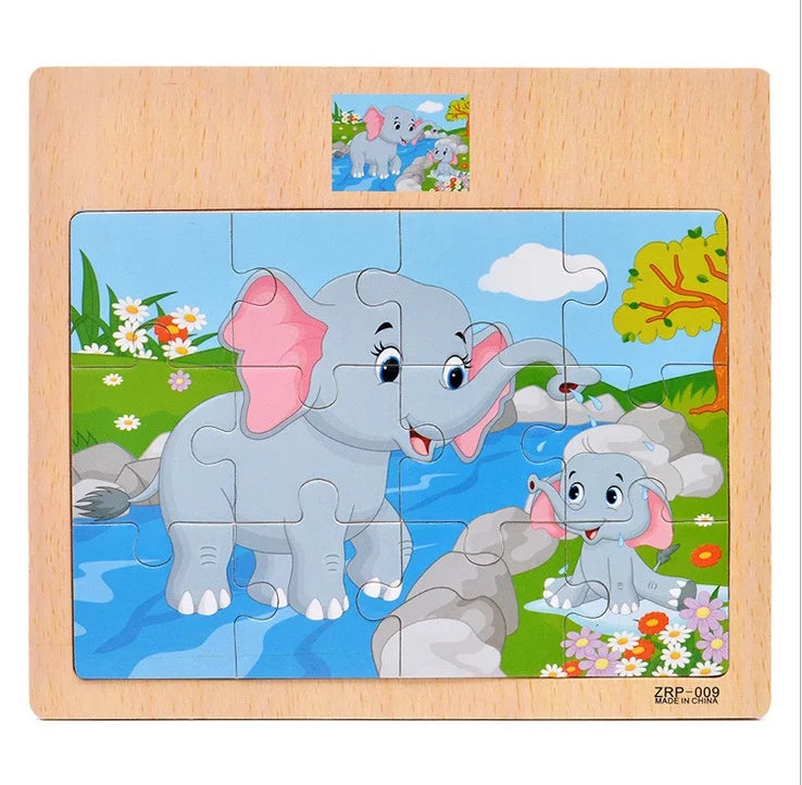 SmartKids Wood Puzzle Set