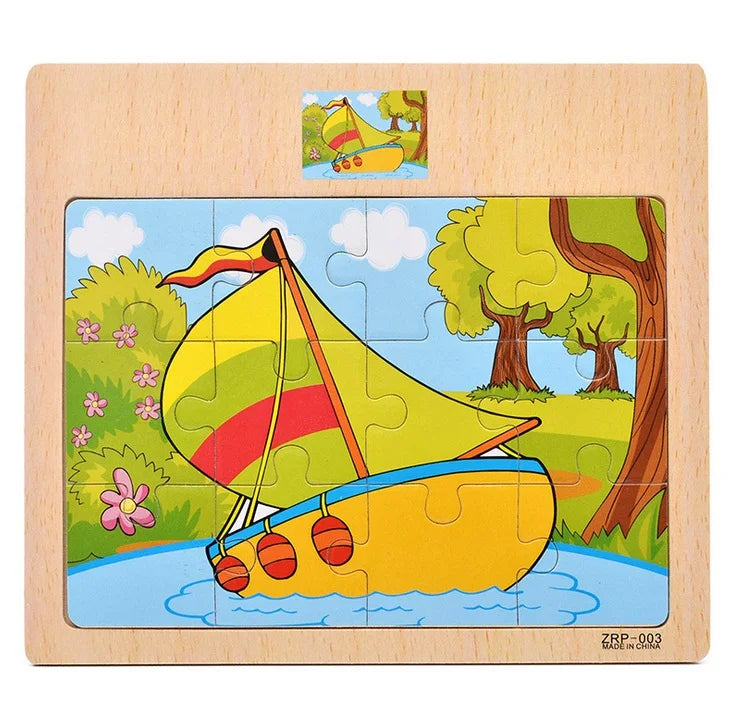 SmartKids Wood Puzzle Set