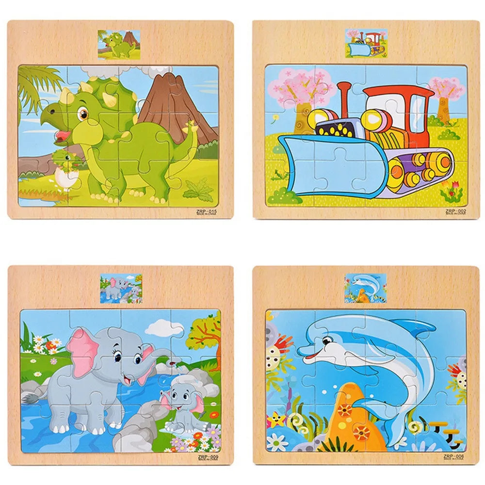 SmartKids Wood Puzzle Set
