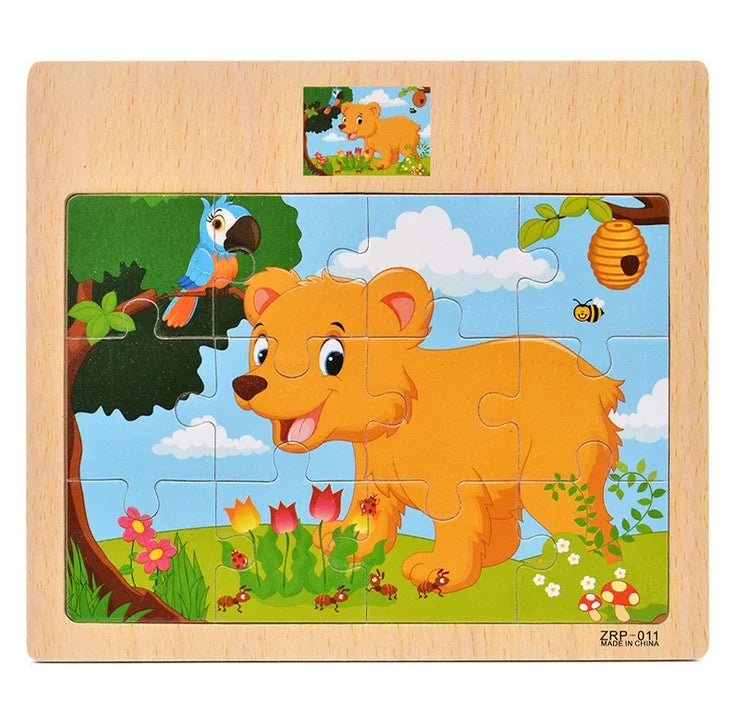 SmartKids Wood Puzzle Set