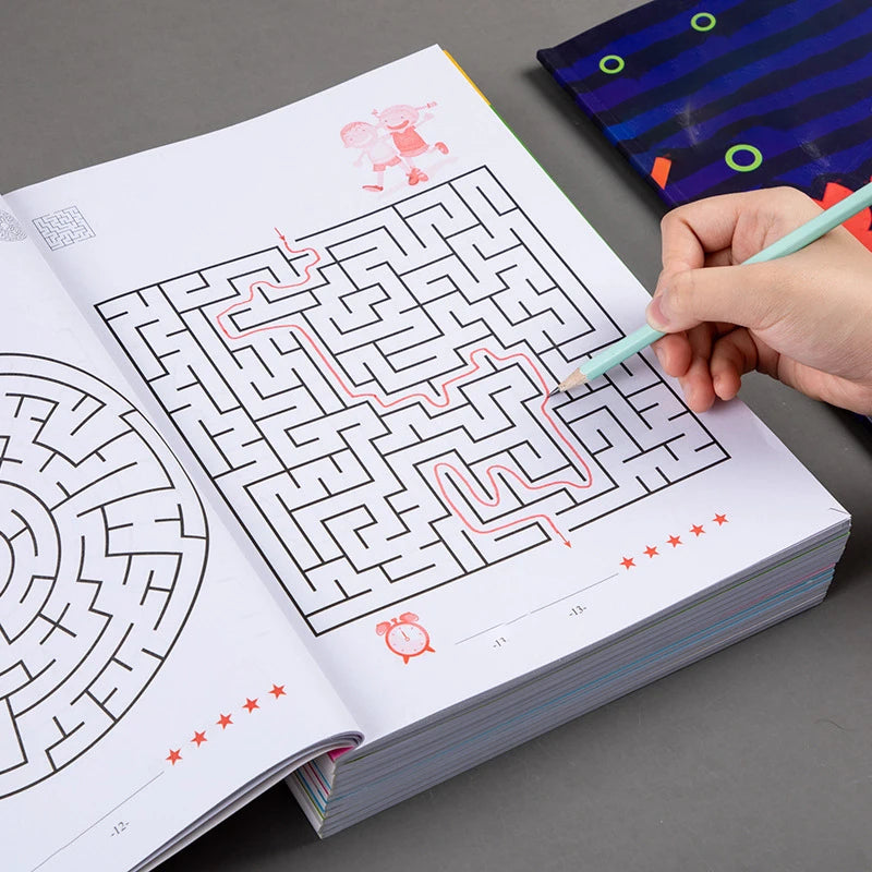 Fun Brain Training & Logic Puzzle Activity Book for Kids