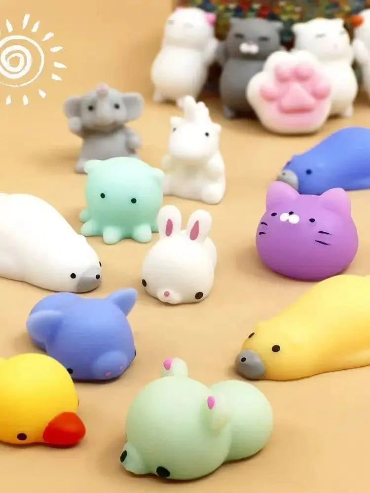 Mini Animal Squeeze Toy Set