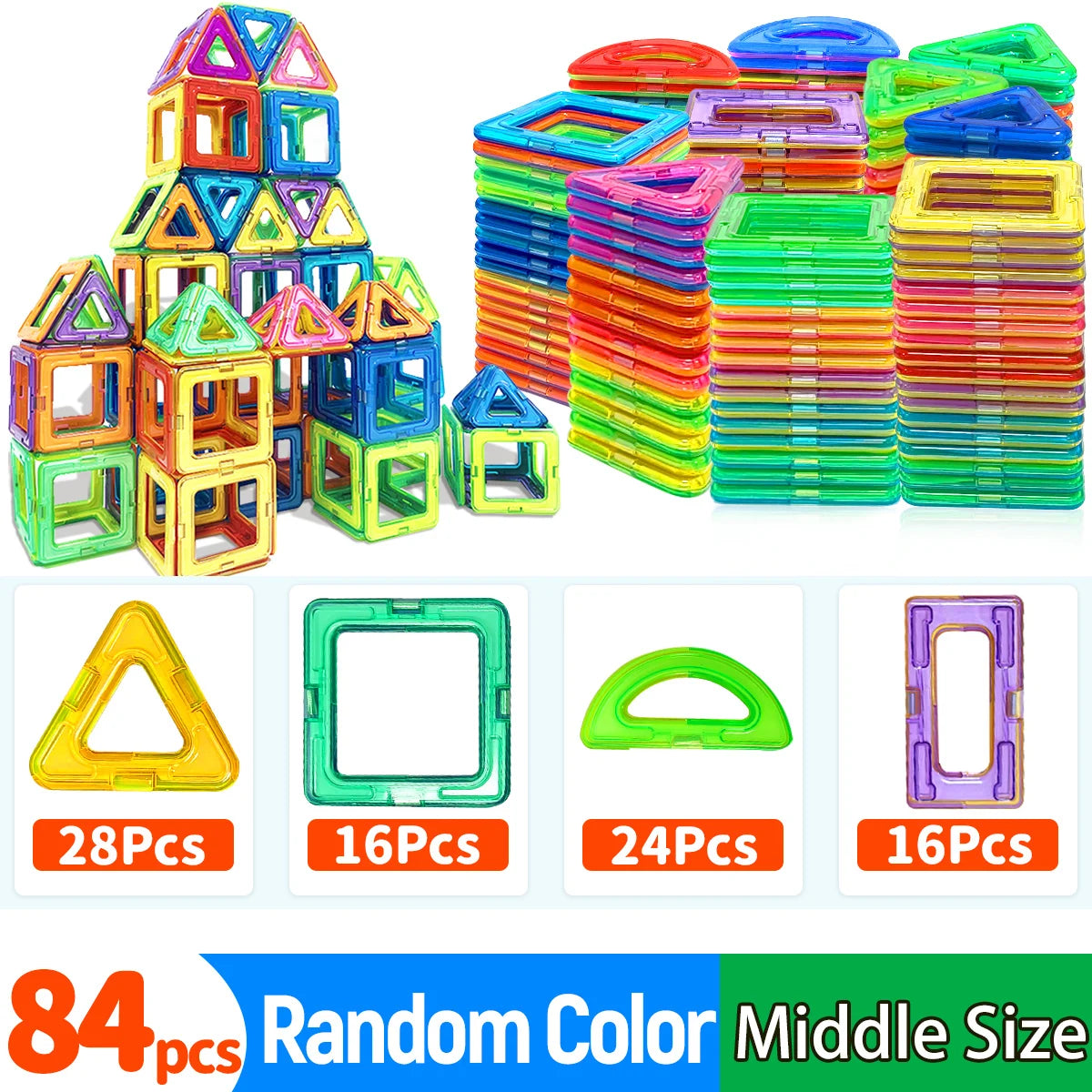 Magnetic Building Blocks STEM Construction Set