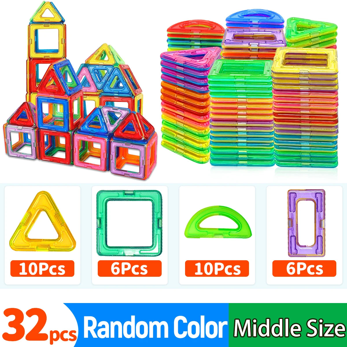 Magnetic Building Blocks STEM Construction Set