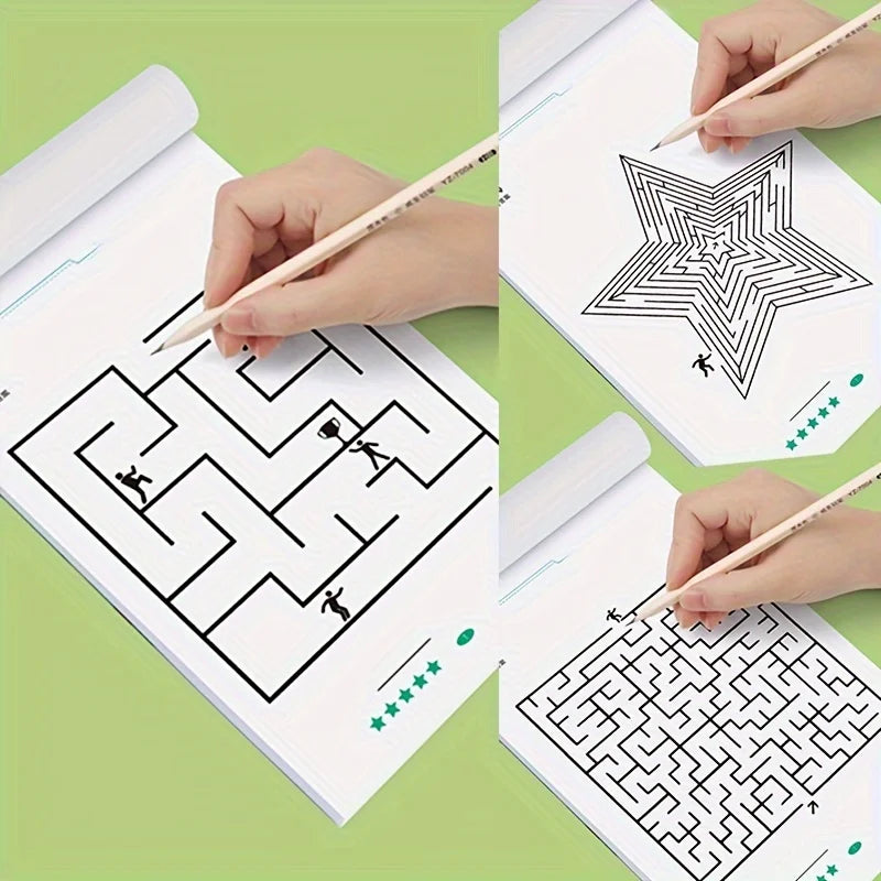 Fun Brain Training & Logic Puzzle Activity Book for Kids