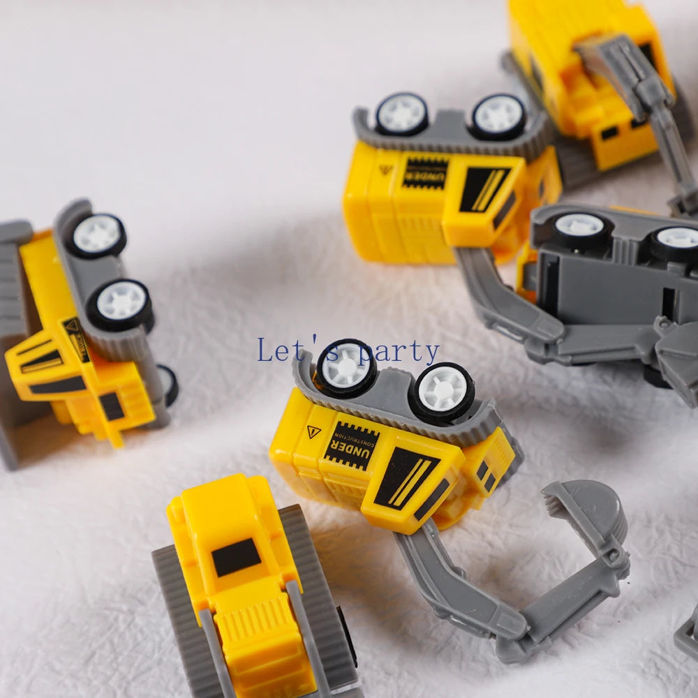 Mini Construction Pull-Back Vehicle Set (10pcs)