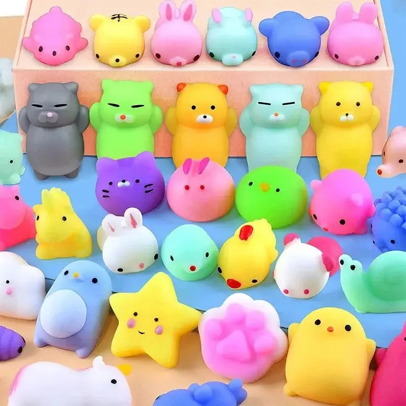 Mini Animal Squeeze Toy Set