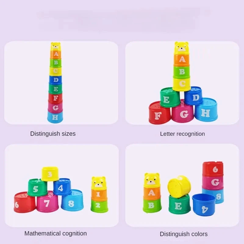 Kids Brain Response Stack Cup Battle Game