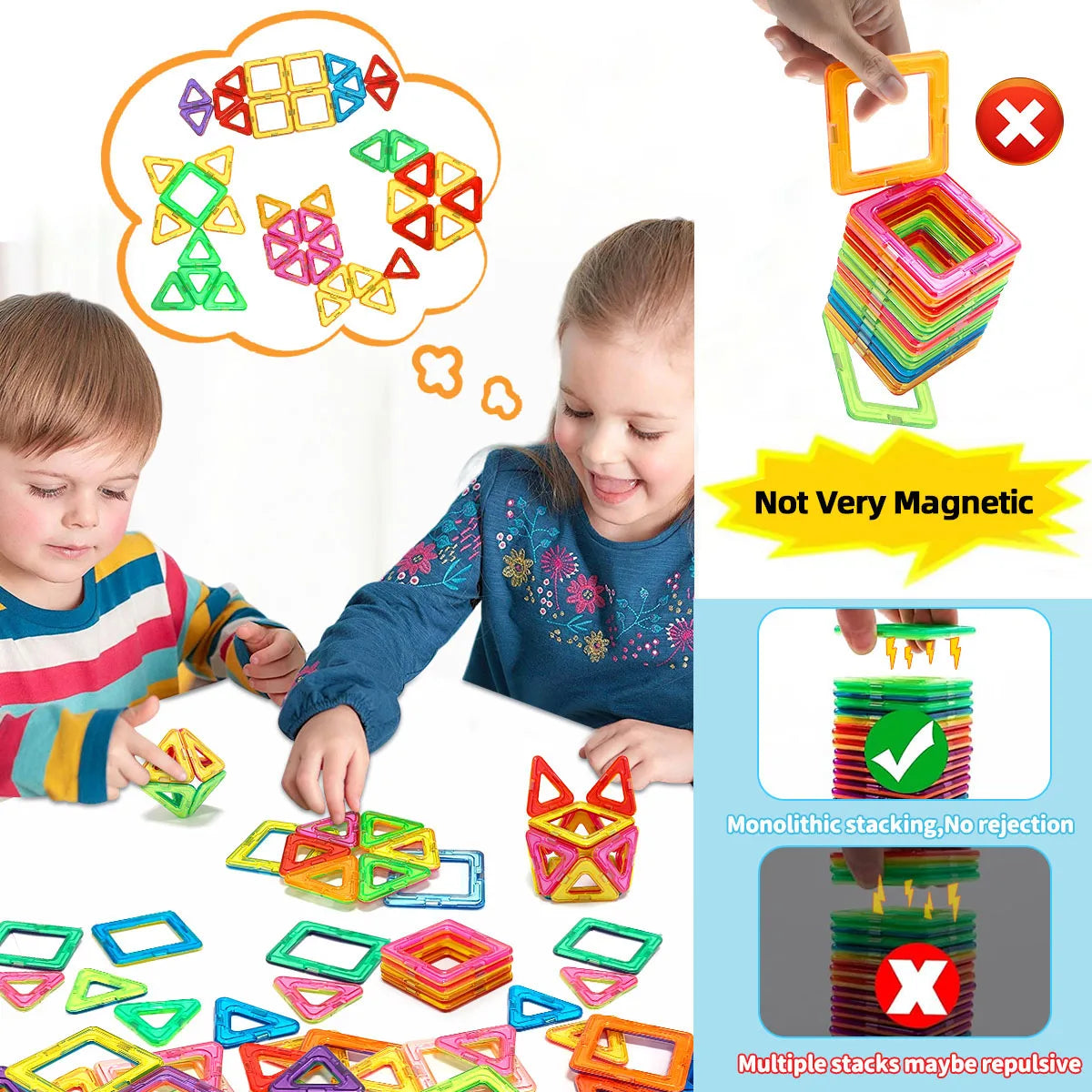 Magnetic Building Blocks STEM Construction Set