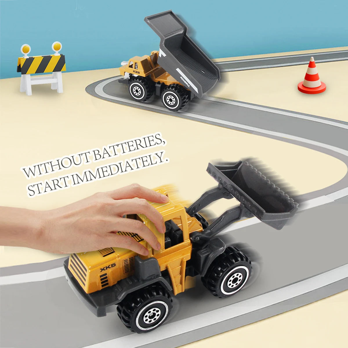 6-in-1 Engineering Truck Model Set