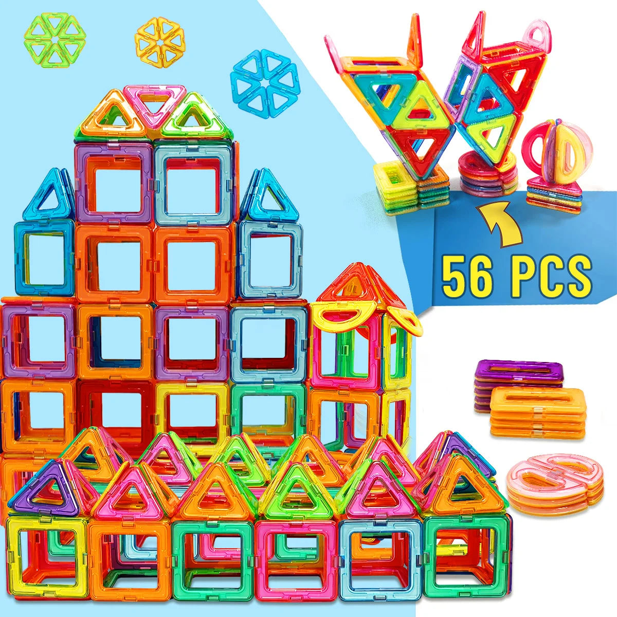 Magnetic Building Blocks STEM Construction Set
