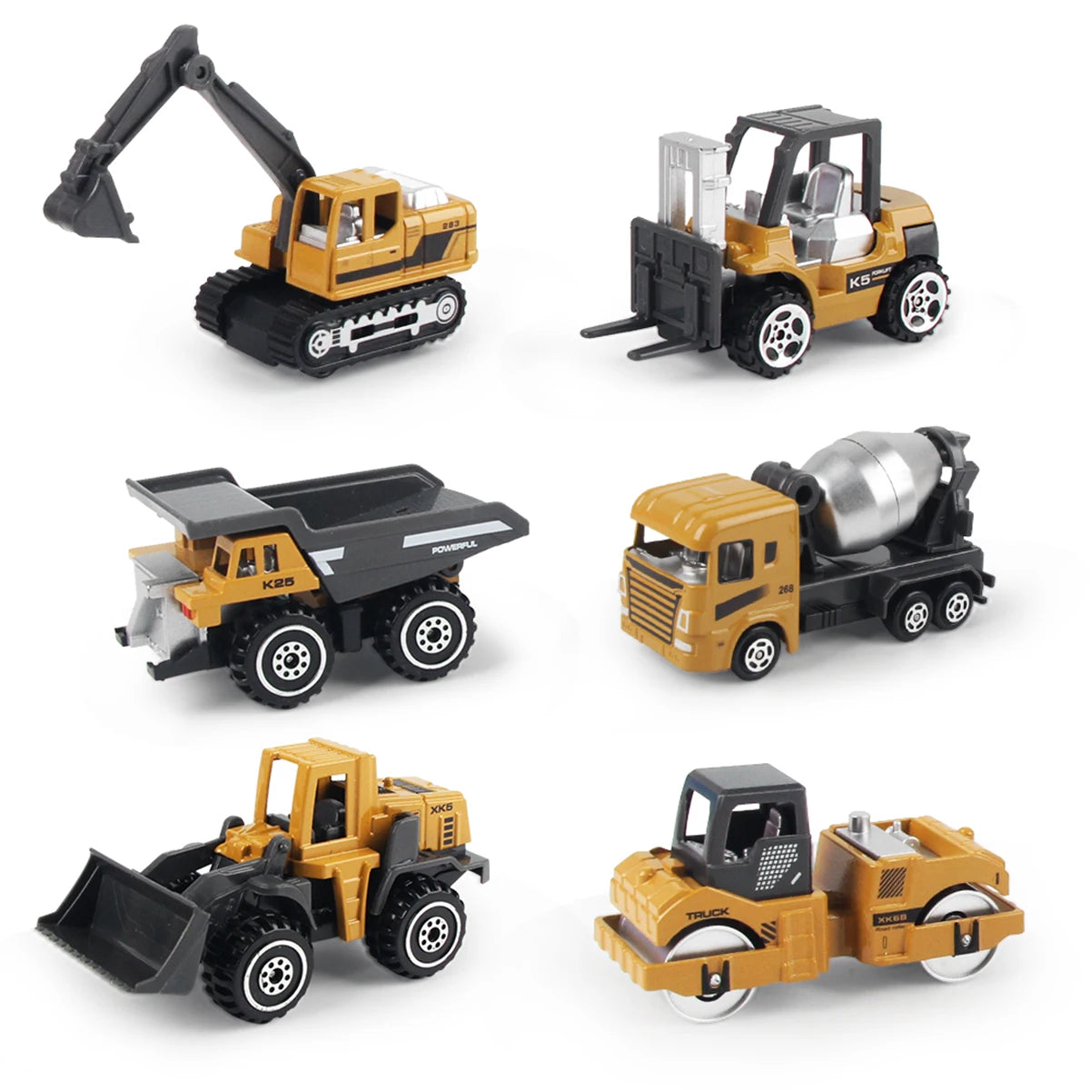 6-in-1 Engineering Truck Model Set