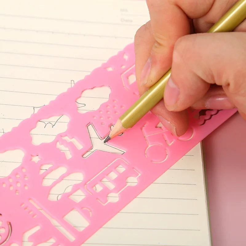 Creative Art Drawing Template Ruler Set