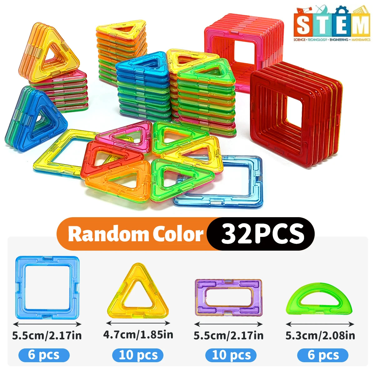 Magnetic Building Blocks STEM Construction Set